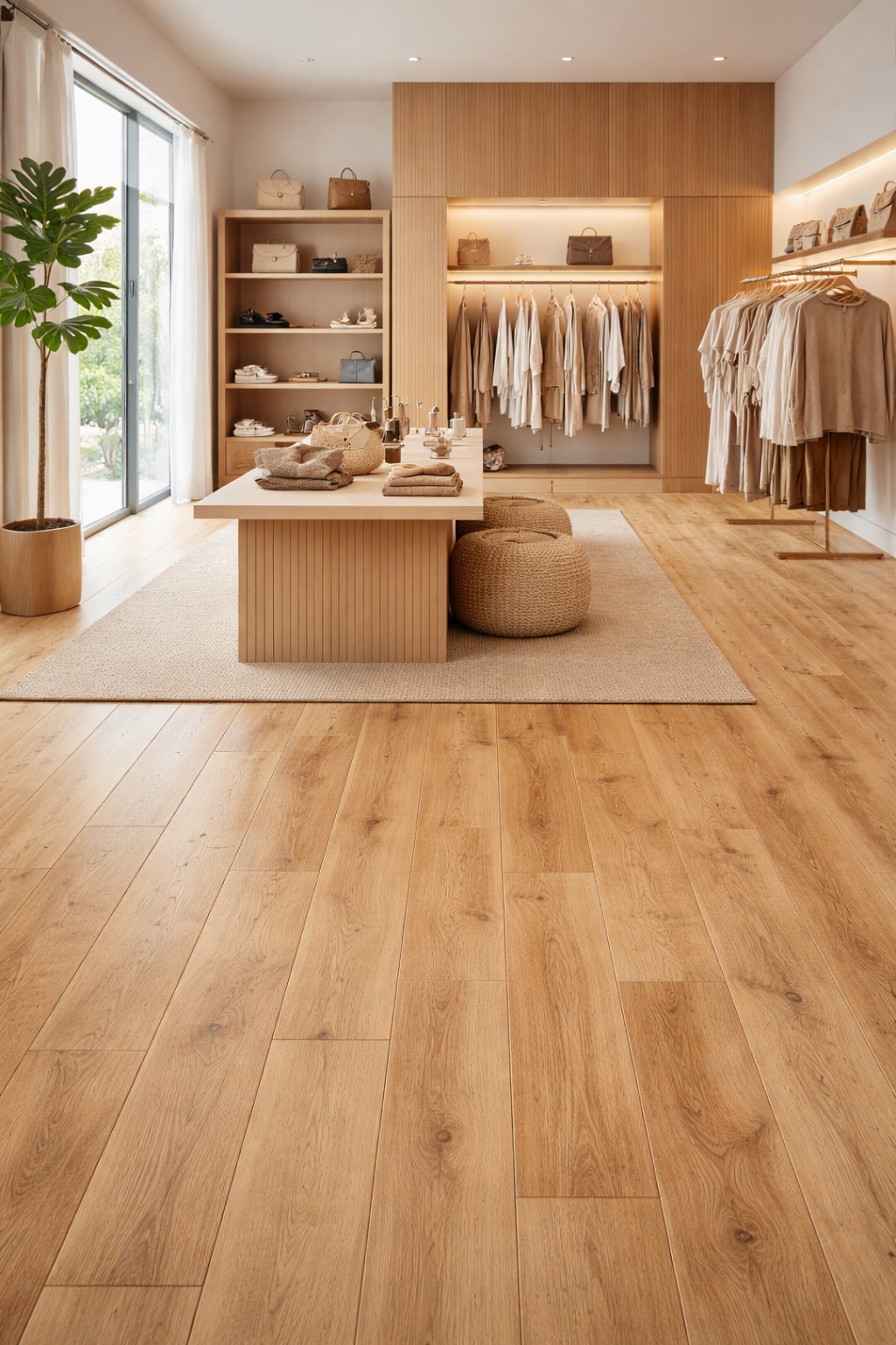 Bright kitchen with Nordic Ash flooring